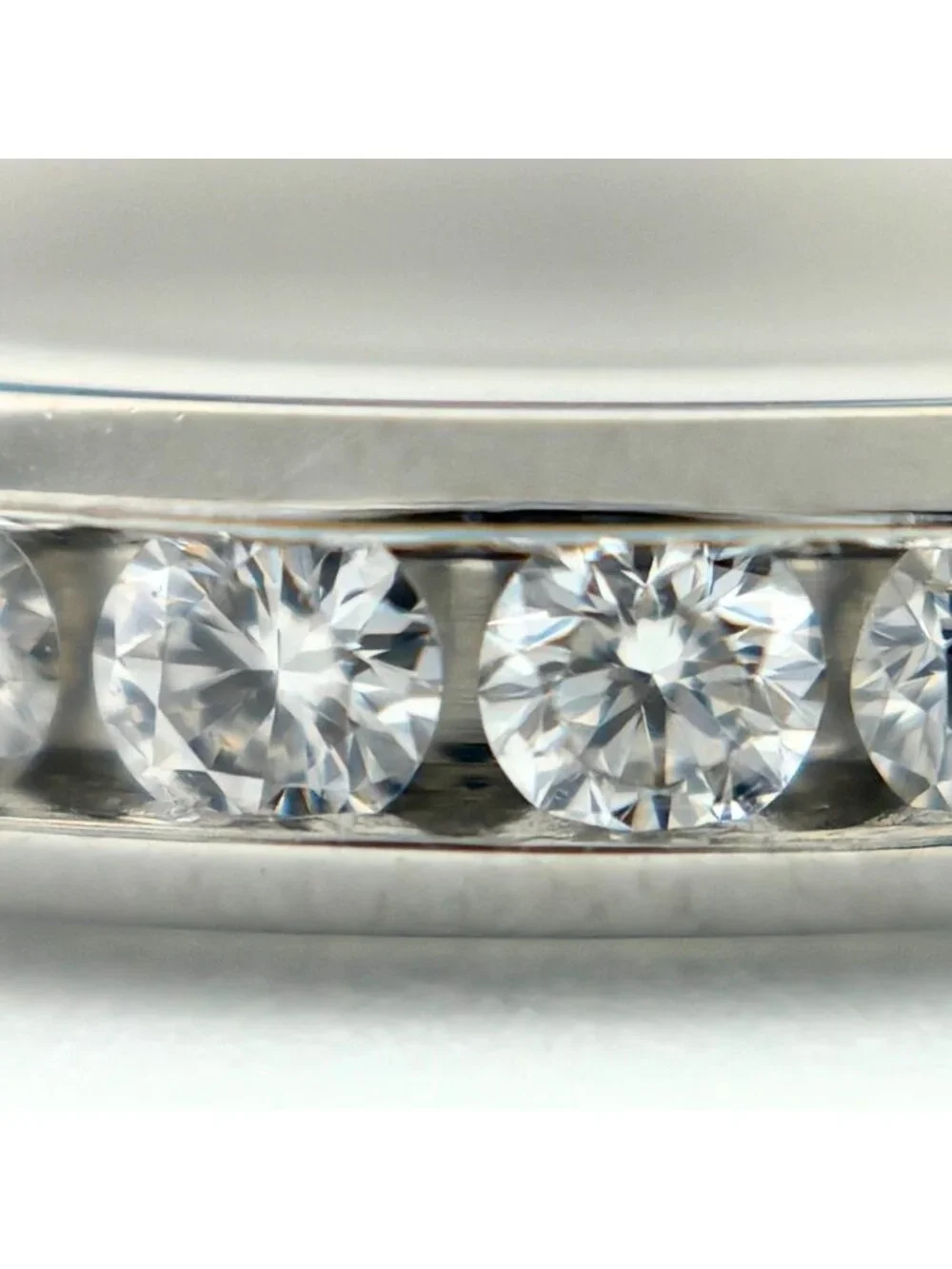 Tiffany & Co Half Circle Ring Platinum Pave Diamond